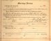 Marriage License for Charles McKee Krausse and Perle Marie Singer